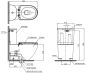 TOTO สุขภัณฑ์แบบสองชิ้น รุ่น CST761 ใช้น้ำ 4.8/3 ลิตร สีขาว