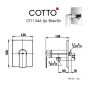 COTTO วาล์วฝักบัว รุ่น CT1134A , CT1243A 