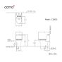 COTTO สุขภัณฑ์แบบชิ้นเดียว รุ่น C10531 ใช้น้ำ 3/4.5 ลิตร สีขาว