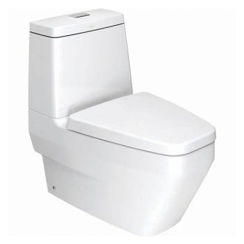 AMERICAN STANDARD สุขภัณฑ์แบบสองชิ้น รุ่น 2230SC-WT-0 ไอดีเอส เคลียร์ (กดข้าง) ใช้น้ำ 3/4.5 ลิตร สีขาว