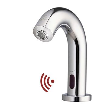 COTTO ก๊อกอ่างล้างหน้าอัตโนมัติ รุ่น CT4916DC ขนาด12 x 2.5 x 18 CM สีสเตนเลส