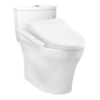 TOTO สุขภัณฑ์แบบชิ้นเดียว พร้อมฝารองนั่ง WASHLET 4.5/3 ลิตร รุ่น CW885UW2R สีขาว