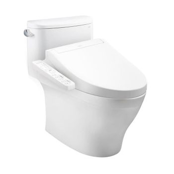 TOTO สุขภัณฑ์แบบชิ้นเดียว พร้อมฝารองนั่ง WASHLET+ 4.8 ลิตร รุ่น CW887UW2R สีขาว