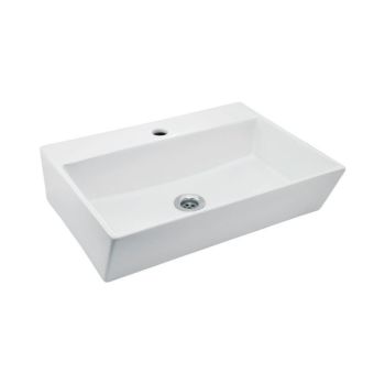 JAQUAR อ่างล้างหน้าวางบนเคาน์เตอร์ (ไม่มีรูน้ำล้น) รุ่น KUS-WHT-35935 สีขาว