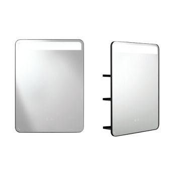 COTTO กระจกเงาสี่เหลี่ยมกรอบดำพร้อมไฟ LED รุ่น MFL001 ขนาด 600x800 มม.