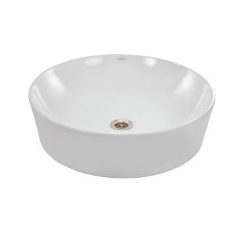 JAQUAR อ่างล้างหน้าวางบนเคาน์เตอร์ (ไม่มีรูน้ำล้น) รุ่น OPS-WHT-15901N สีขาว
