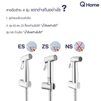 VRH ชุดสายฉีดชำระสแตนเลส FXVH0-0040NS , FXVH0-0040ES , FXVH0-0040ZS