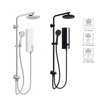 HAFELE Rain Shower พร้อม เครื่องทำน้ำอุ่น 5500W รุ่น 495.60.071 (สีขาว) 495.60.072 (สีดำ)